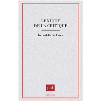 Lexique de la critique