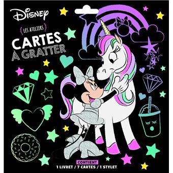 Mickey 7 Cartes Minnie Et La Licorne Pochette Les Ateliers Cartes A Gratter Disney Collectif Boite Ou Accessoire Achat Livre Fnac