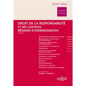 Droit de la responsabilité et des contrats 2023/2024 - Régimes d'indemnisation