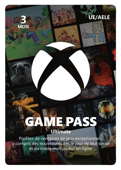 Code de téléchargement Xbox Game Pass Ultimate 3 mois d'abonnement