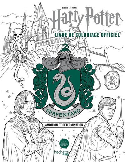 Harry Potter Serpentard Le Livre De Coloriage Officiel Ambition Et Determination Broche Collectif Achat Livre Fnac