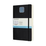 Carnet augmenté classique grand format quadrillé Moleskine couverture rigide Noir
