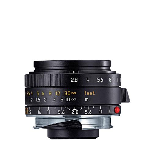 Objectif hybride Leica Elmarit-M 28 mm f/2.8 ASPH. Noir