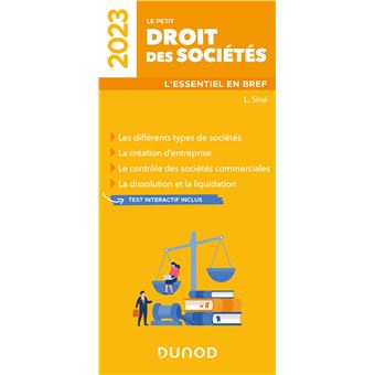 Le petit Droit des sociétés 2023
