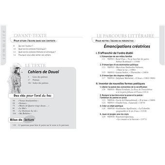 Cahiers de Douai (oeuvre au programme Bac de français 2024, 1re générale & techno)