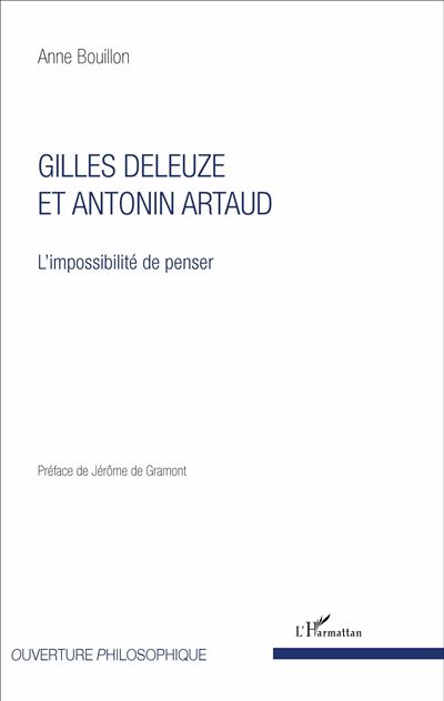 Gilles Deleuze et Antonin Artaud - Anne Bouillon - broché