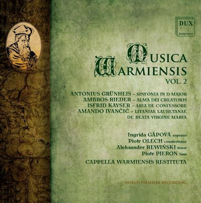 Musica Warmiensis, Volume 2 / Œuvres vocales sacrées