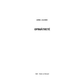 Opiniâtreté