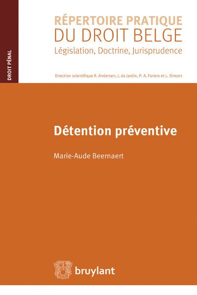 Détention préventive - Marie-Aude Beernaert - broché