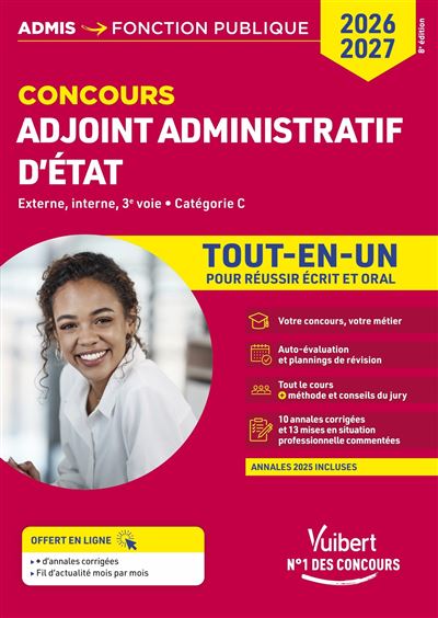 ADJOINT ADMINISTRATIF D'ETAT TOUT-EN-UN CAT.C