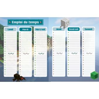 Cahier de textes Minecraft 2019-2020