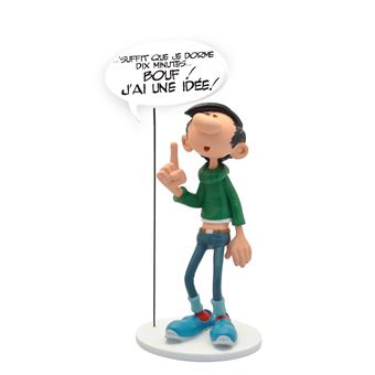 Figurine de collection bulle Gaston “J’ai une idée !”