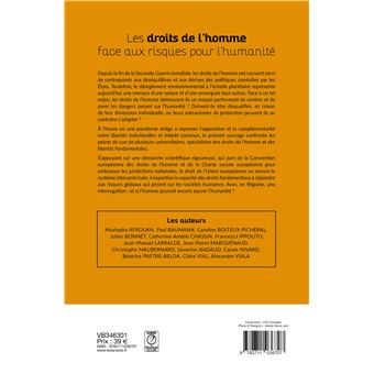 Les droits de l homme face aux risques pour l humanite