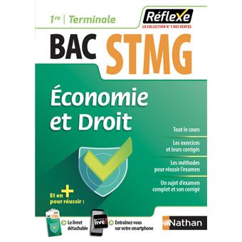 Economie Et Droit - 1ère/Term STMG (Guide Réflexe N° 19) - 2018 Tome 19 ...