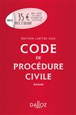 Code de procédure civile 2022 annoté - Édition limitée