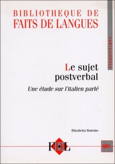 Le sujet post-verbal
