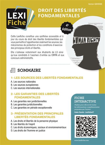 Droit des libertés fondamentales - Safatian Saman - broché