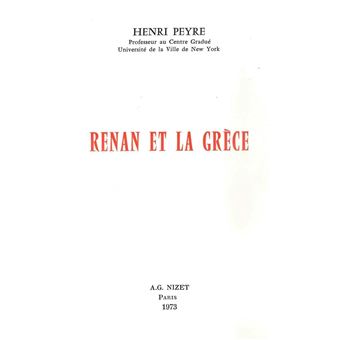 Renan et la Grèce