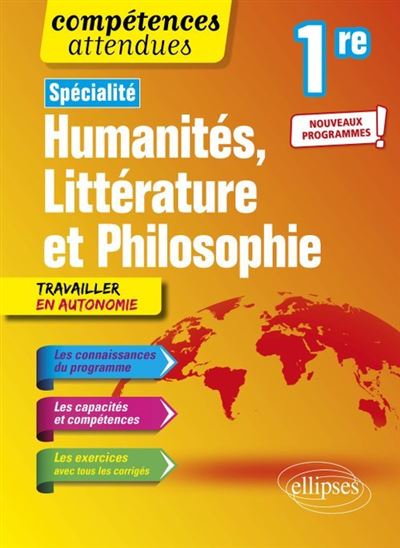 Specialite humanites litterature et philosophie 1e nouveaux