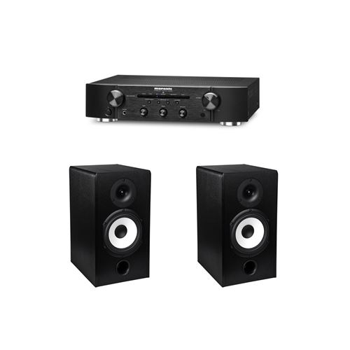 Amplificateur Marantz PM5005/N1SG Noir + Paire d'enceintes bibliothèque Cabasse Antigua MT32/2 Noir