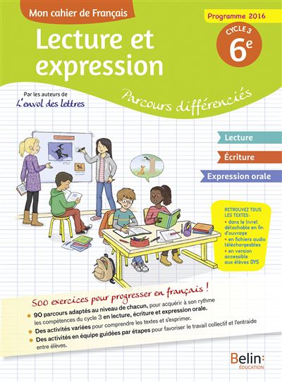 Cahier d'accompagnement personnalise franþais 6e