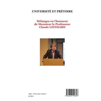 Université et prétoire