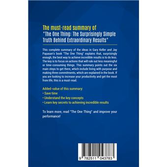 Summary: The One Thing