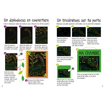 Cartes à gratter - dinosaures