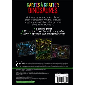 Cartes à gratter - dinosaures