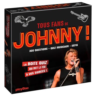Boîte Quiz - Johnny : mettez le feu à vos soirées -  Collectif - Boîte ou accessoire