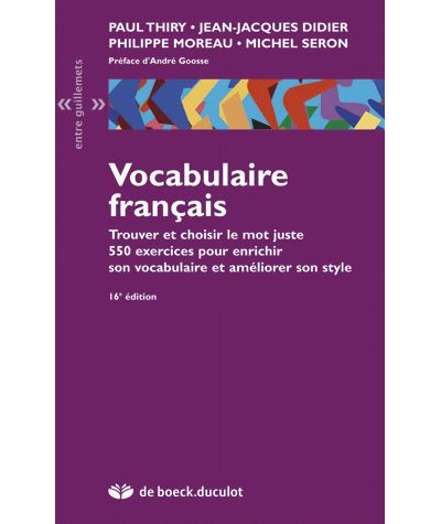 Vocabulaire français