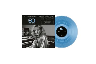 Années 80 - Top N°1 Vinyle Bleu Translucide