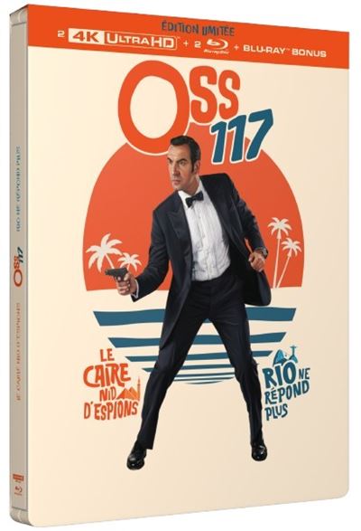 Coffret OSS 117 : Le Caire, nid d'espions & Rio ne répond plus Édition Limitée SteelBook® Blu-ray 4K Ultra HD - 1