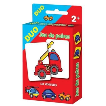 Les véhicules - Jeu de paires - Cartes Duo