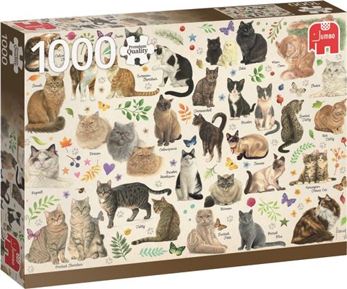  Jumbo Puzzle 1000 pi&egrave;ces : Poster chat