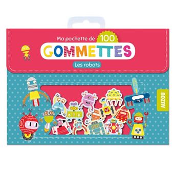 Ma pochette de 100 gommettes - les robots