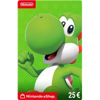 Code de téléchargement pour approvisionnement de compte Nintendo eShop 25€