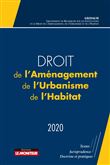 Droit de l'aménagement, de l'Urbanisme et de l'Habitat 2020