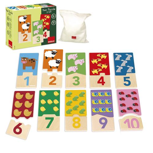 Djeco - Puzzles éducatif bois - 1-10