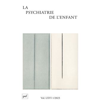 Psychiatrie de l'enfant 2023, vol. 66, n.1