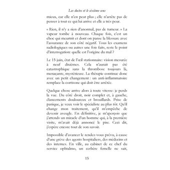 Les doctes et le sixième sens, journal, guérison d'un cancer