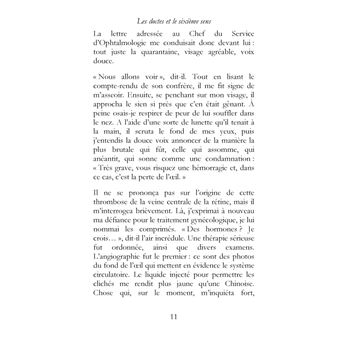 Les doctes et le sixième sens, journal, guérison d'un cancer