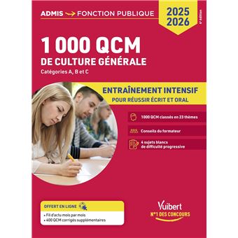 1000 QCM de culture générale