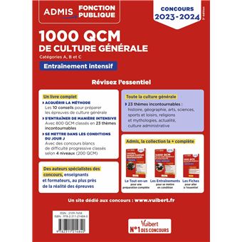 1000 QCM de culture générale