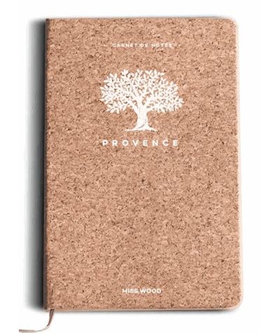Provence carnet de notes en liege