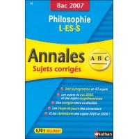 Annales Bac Sujets corrigés Philoosophie L ES S