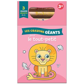 Le lion 3+ crayons géants magiques