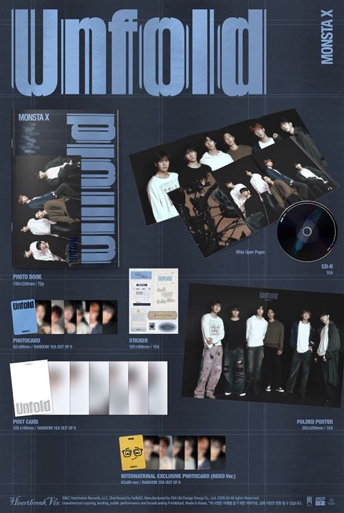 MONSTA X UNFOLD Fnac STUDY 特典 トレカ キヒョン Unfold-Fnac-Exclusive-Signed-