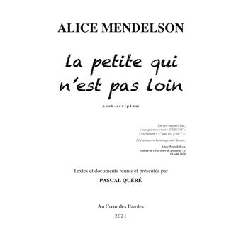 La Petite qui n'est pas loin