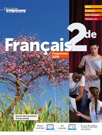 L'ecume des lettres 2de livre eleve